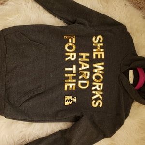 Gray & Gold hoodie😏